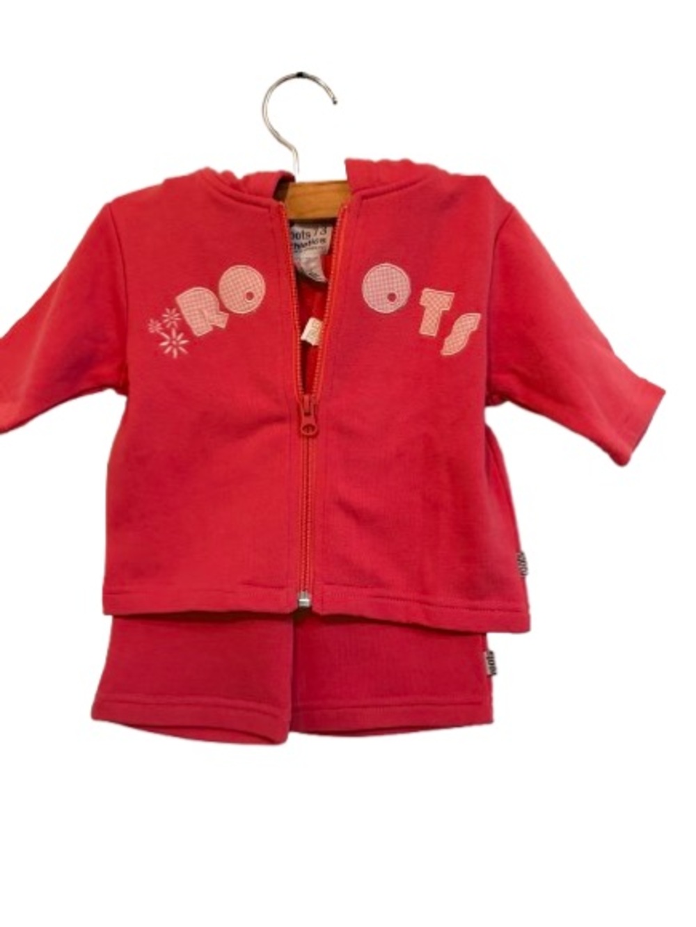Roots Infant Matching Set Pink Hoodie & Pants